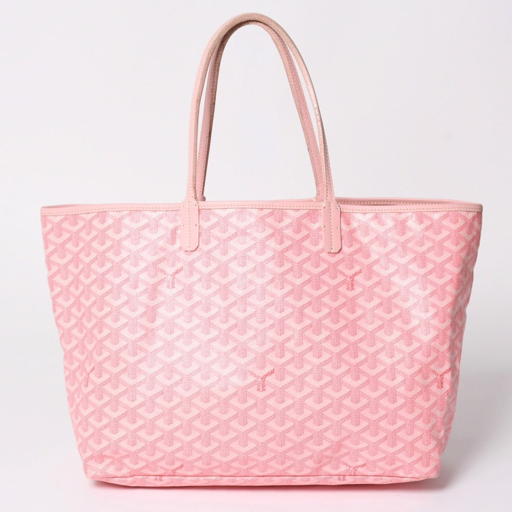 新品同様 GOYARD ゴヤール サンルイPM バッグ トートバッグ STLOUIPMLTY01CL01P ピンク PVC レザー 中古 4a002523