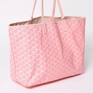 新品同様 GOYARD ゴヤール サンルイPM バッグ トートバッグ STLOUIPMLTY01CL01P ピンク PVC レザー 中古 4a002523