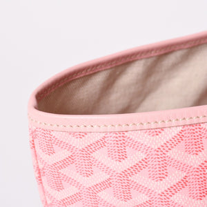 新品同様 GOYARD ゴヤール サンルイPM バッグ トートバッグ STLOUIPMLTY01CL01P ピンク PVC レザー 中古 4a002523