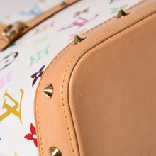 Load image into Gallery viewer, 極美品 LOUIS VUITTON ルイヴィトン アルマ ハンドバッグ M92647 モノグラム マルチカラー ホワイト 村上隆 中古 4a002011