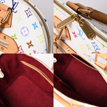 Load image into Gallery viewer, 極美品 LOUIS VUITTON ルイヴィトン アルマ ハンドバッグ M92647 モノグラム マルチカラー ホワイト 村上隆 中古 4a002011