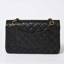 画像をギャラリービューアに読み込む, 極美品 CHANEL シャネル マトラッセ25 Wフラップ Wチェーンショルダーバッグ 3番台 ココマーク ラムスキン ブラック ゴールド金具 中古 4a002445