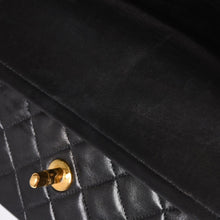画像をギャラリービューアに読み込む, 極美品 CHANEL シャネル マトラッセ25 Wフラップ Wチェーンショルダーバッグ 3番台 ココマーク ラムスキン ブラック ゴールド金具 中古 4a002445