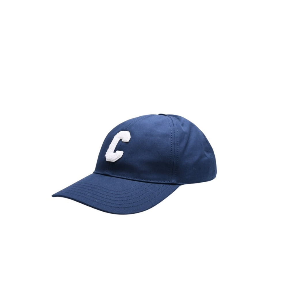 Very Good Condition CELINE Celine Initial Baseball Cap Navy White Gold Hardware Size 2AUA2969P Used 4a002547