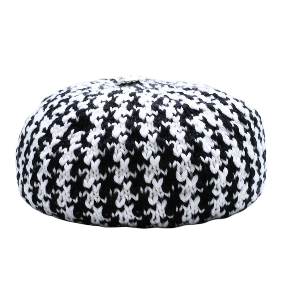 New and unused CHROME HEARTS Star Patch Beanie Knit Cap ONE SIZE 53-60cm 3 Patch Star Button Used 4a000956