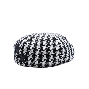 新品未使用 CHROME HEARTS クロムハーツ スターパッチ ビーニー ニットキャップ ONE SIZE 53-60cm 3パッチ スターボタン 中古 4a000956