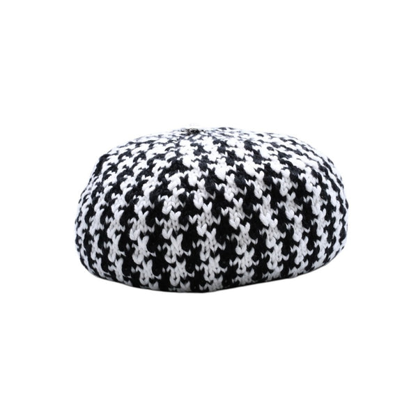新品未使用 CHROME HEARTS クロムハーツ スターパッチ ビーニー ニットキャップ ONE SIZE 53-60cm 3パッチ スターボタン 中古 4a000956