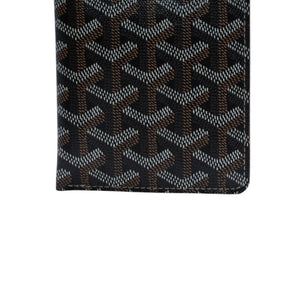 極美品 GOYARD ゴヤール モンマルトルGM アイウェアケース スマホケース PVC×レザー ブラック ブラウン 中古 4a002545