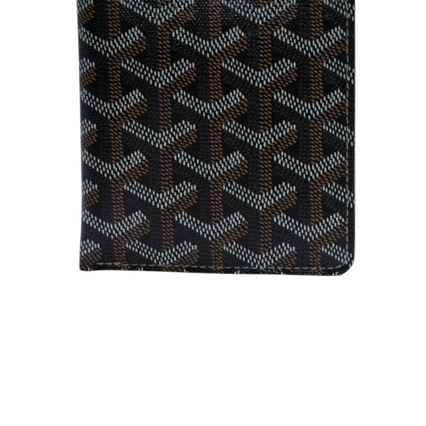 極美品 GOYARD ゴヤール モンマルトルGM アイウェアケース スマホケース PVC×レザー ブラック ブラウン 中古 4a002545