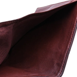CHANEL Compact Wallet Bifold Wallet No. 5 Coco Mark Caviar Skin Quilted Brown Good Condition Used 4a002771