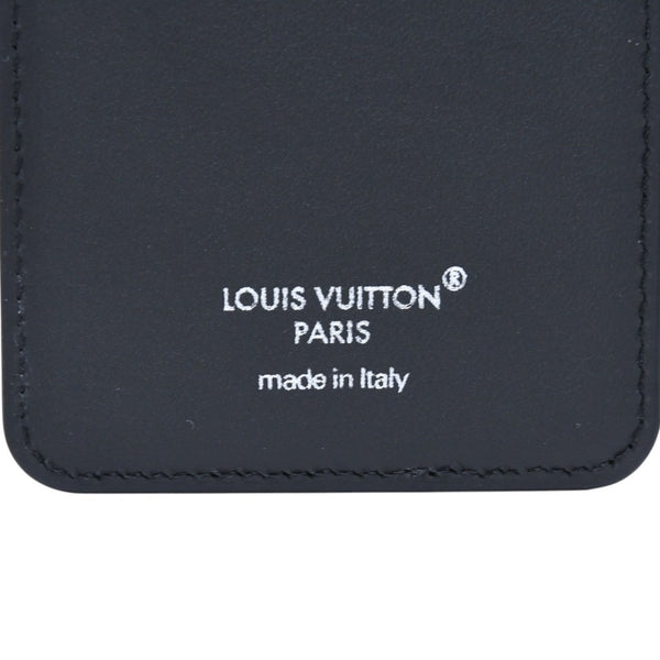 極美品 LOUIS VUITTON ルイヴィトン ポルト カルト マグネット カードケース M12602 モノグラム エクリプス ブラック グレー 中古 4a002541