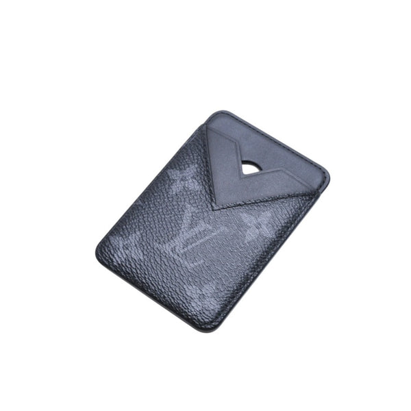 極美品 LOUIS VUITTON ルイヴィトン ポルト カルト マグネット カードケース M12602 モノグラム エクリプス ブラック グレー 中古 4a002541