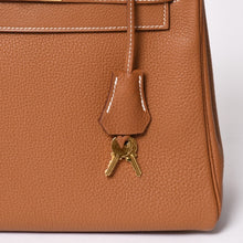 画像をギャラリービューアに読み込む, 新品同様 HERMES エルメス ケリー28 内縫い ゴールド C刻印 トゴ シルバー金具 ハンドバッグ 中古 4a002760
