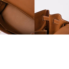 画像をギャラリービューアに読み込む, 新品同様 HERMES エルメス ケリー28 内縫い ゴールド C刻印 トゴ シルバー金具 ハンドバッグ 中古 4a002760