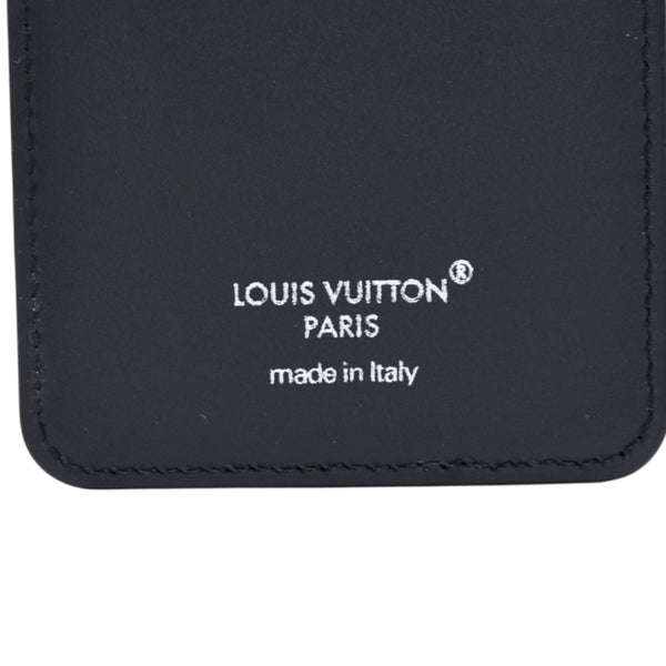 極美品 LOUIS VUITTON ルイヴィトン ポルト カルト マグネット カードケース M12602 モノグラム エクリプス ブラック グレー 中古 4a002541