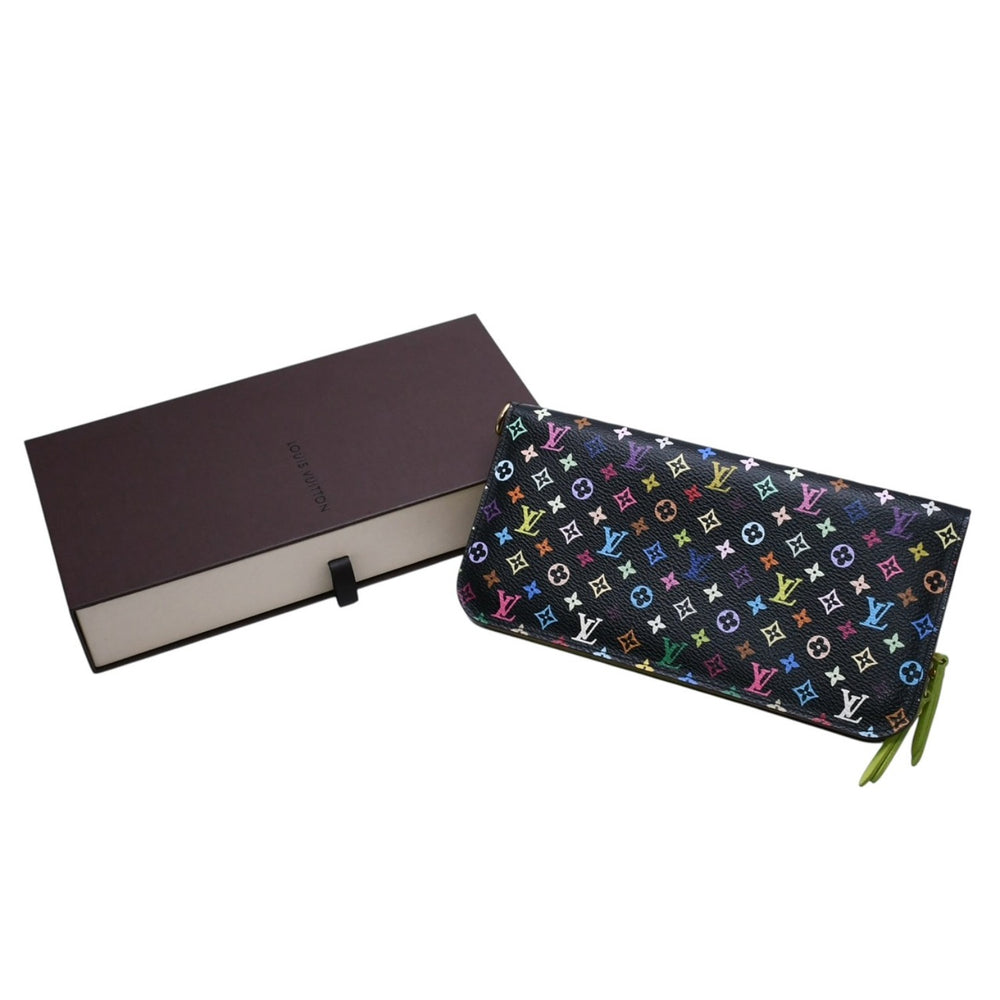 Very good condition LOUIS VUITTON Portefeuille Insolite long wallet M93755 Monogram Multicolor Green Takashi Murakami Used 67645