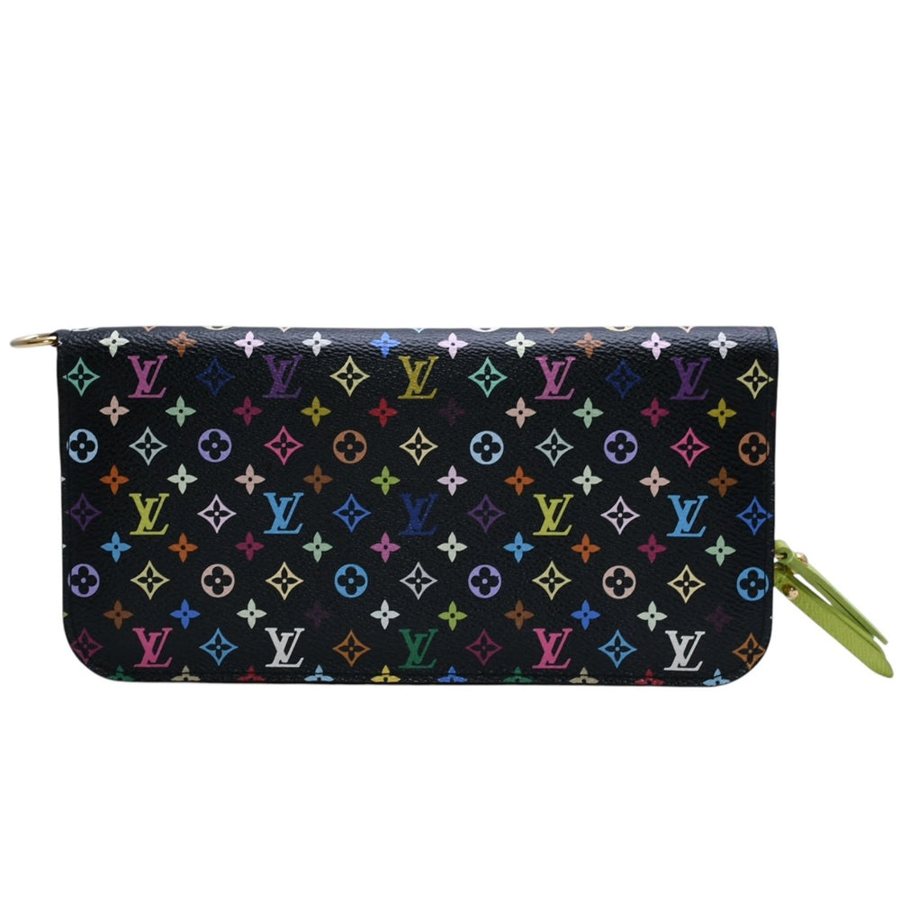 Very good condition LOUIS VUITTON Portefeuille Insolite long wallet M93755 Monogram Multicolor Green Takashi Murakami Used 67645
