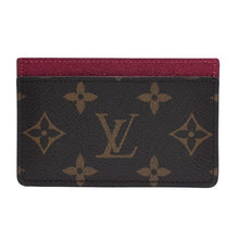 画像をギャラリービューアに読み込む, 新品未使用 LOUIS VUITTON ルイヴィトン ポルトカルト サーンプル カードケース M60703 モノグラム ブラウン ワインレッド 中古 4a002548