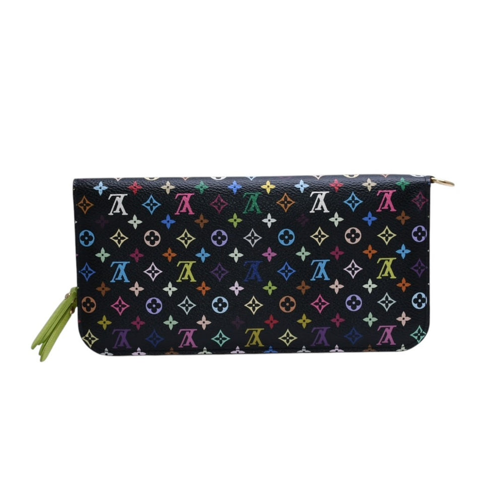 極美品 LOUIS VUITTON ルイヴィトン ポルトフォイユ アンソリット 長財布 M93755 モノグラム マルチカラー グリーン 村上隆 中古 67645