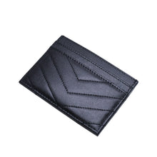 画像をギャラリービューアに読み込む, 極美品 SAINT LAURENT サンローラン Vステッチ YSLロゴ 2ME423291 レザー カードケース ブラック 中古 4a002549