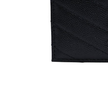 画像をギャラリービューアに読み込む, 極美品 SAINT LAURENT サンローラン Vステッチ YSLロゴ 2ME423291 レザー カードケース ブラック 中古 4a002549