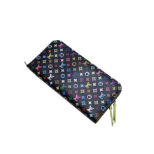 画像をギャラリービューアに読み込む, 極美品 LOUIS VUITTON ルイヴィトン ポルトフォイユ アンソリット 長財布 M93755 モノグラム マルチカラー グリーン 村上隆 中古 67645