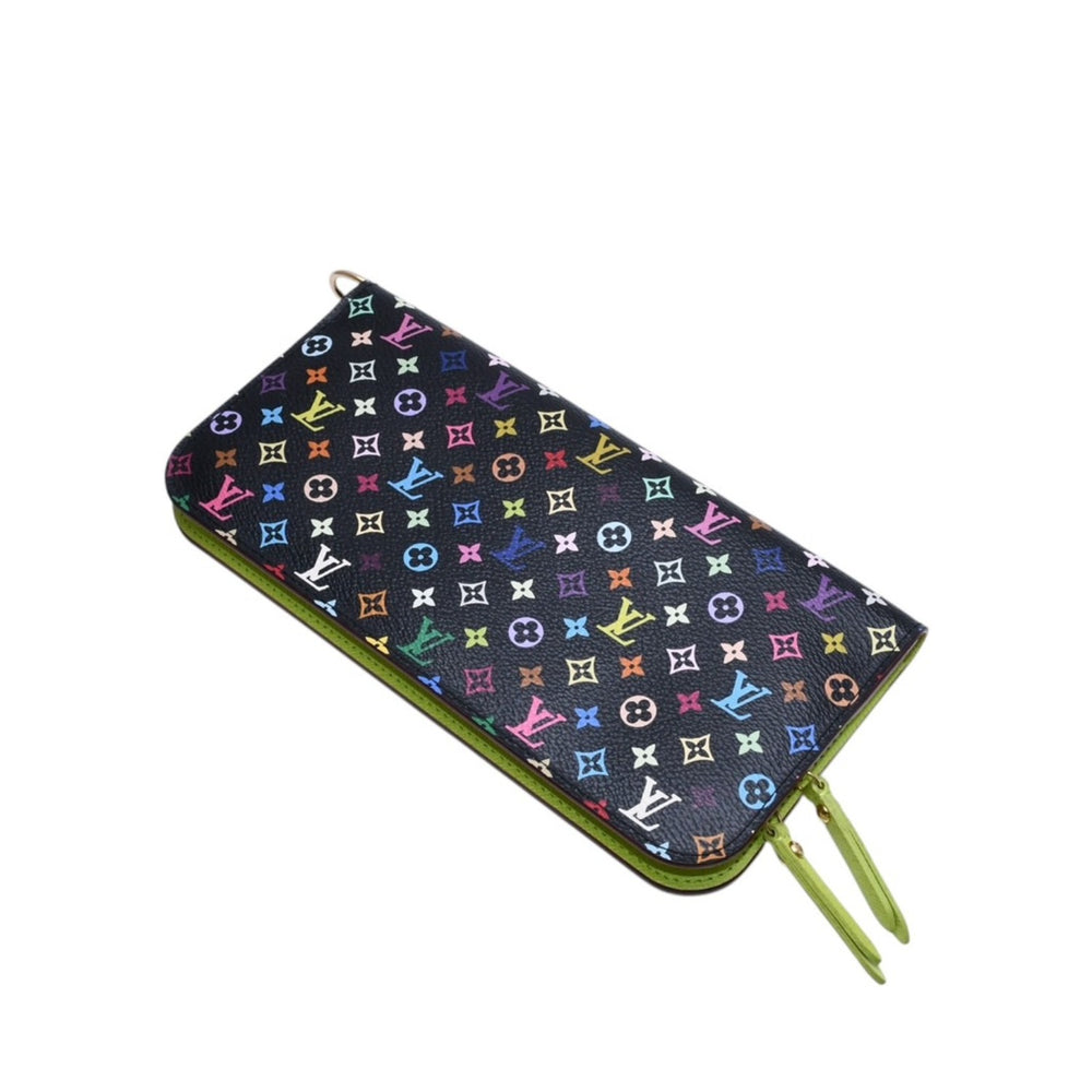 極美品 LOUIS VUITTON ルイヴィトン ポルトフォイユ アンソリット 長財布 M93755 モノグラム マルチカラー グリーン 村上隆 中古 67645