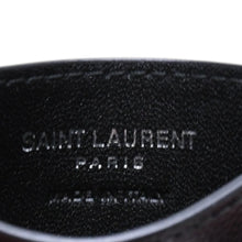 画像をギャラリービューアに読み込む, 極美品 SAINT LAURENT サンローラン Vステッチ YSLロゴ 2ME423291 レザー カードケース ブラック 中古 4a002549