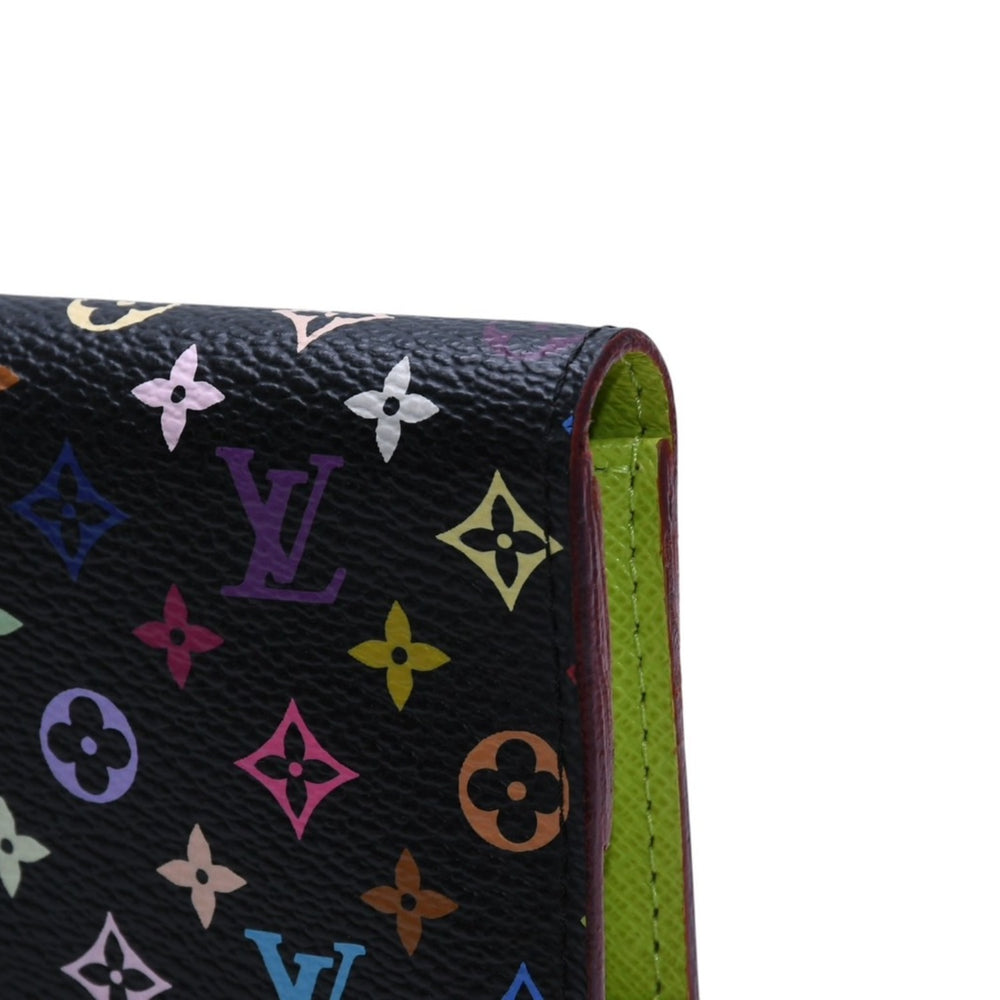 極美品 LOUIS VUITTON ルイヴィトン ポルトフォイユ アンソリット 長財布 M93755 モノグラム マルチカラー グリーン 村上隆 中古 67645