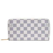 画像をギャラリービューアに読み込む, 極美品 LOUIS VUITTON ルイヴィトン ダミエアズール ジッピーウォレット N41660 アイボリー ブラック ラウンドジップウォレット RFID 中古 4a002553
