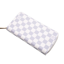 画像をギャラリービューアに読み込む, 極美品 LOUIS VUITTON ルイヴィトン ダミエアズール ジッピーウォレット N41660 アイボリー ブラック ラウンドジップウォレット RFID 中古 4a002553