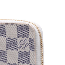 画像をギャラリービューアに読み込む, 極美品 LOUIS VUITTON ルイヴィトン ダミエアズール ジッピーウォレット N41660 アイボリー ブラック ラウンドジップウォレット RFID 中古 4a002553