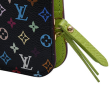 画像をギャラリービューアに読み込む, 極美品 LOUIS VUITTON ルイヴィトン ポルトフォイユ アンソリット 長財布 M93755 モノグラム マルチカラー グリーン 村上隆 中古 67645