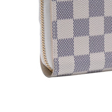 画像をギャラリービューアに読み込む, 極美品 LOUIS VUITTON ルイヴィトン ダミエアズール ジッピーウォレット N41660 アイボリー ブラック ラウンドジップウォレット RFID 中古 4a002553