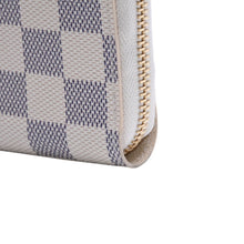 画像をギャラリービューアに読み込む, 極美品 LOUIS VUITTON ルイヴィトン ダミエアズール ジッピーウォレット N41660 アイボリー ブラック ラウンドジップウォレット RFID 中古 4a002553