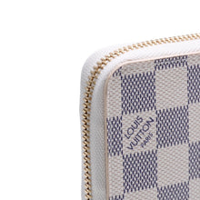 画像をギャラリービューアに読み込む, 極美品 LOUIS VUITTON ルイヴィトン ダミエアズール ジッピーウォレット N41660 アイボリー ブラック ラウンドジップウォレット RFID 中古 4a002553