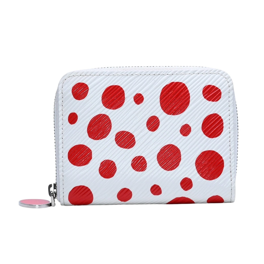 Very Good Condition LOUIS VUITTON LV×YK Zippy Coin Purse Coin Purse M81958 Infinity Dot White Yayoi Kusama Used 4a002555