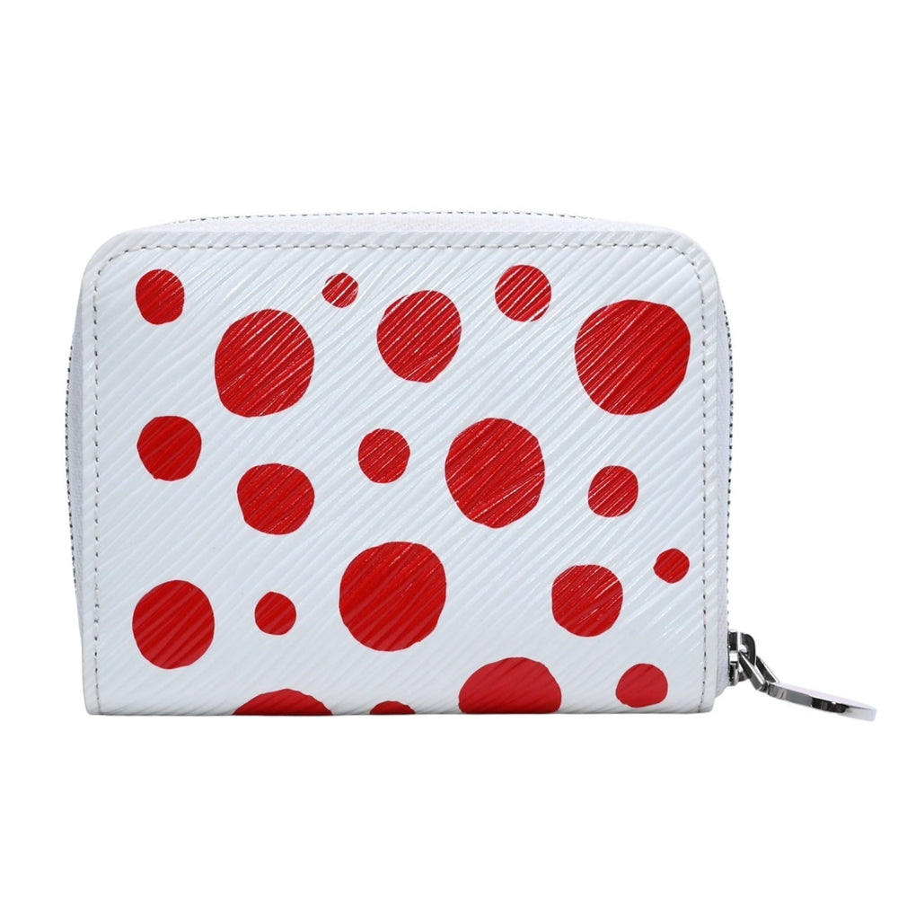Very Good Condition LOUIS VUITTON LV×YK Zippy Coin Purse Coin Purse M81958 Infinity Dot White Yayoi Kusama Used 4a002555