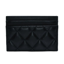 画像をギャラリービューアに読み込む, 極美品 CHANEL シャネル カードケース AP3730 ランダム番台 ココマーク ラインストーン ラムスキン ブラック 中古 4a002544