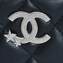 画像をギャラリービューアに読み込む, 極美品 CHANEL シャネル カードケース AP3730 ランダム番台 ココマーク ラインストーン ラムスキン ブラック 中古 4a002544