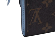 画像をギャラリービューアに読み込む, 極美品 LOUIS VUITTON ルイヴィトン モノグラム ポルトモネ・ロザリ ブラウン ブルー M83583 中古 4a002776