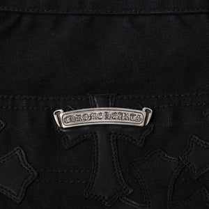 新品同様品 CHROME HEARTS クロムハーツ CARPENTER DOUBLE KNEE カーペンター ハーフパンツ サイズ36 パッチ付き クロスボール シルバー925 中古 4a002562