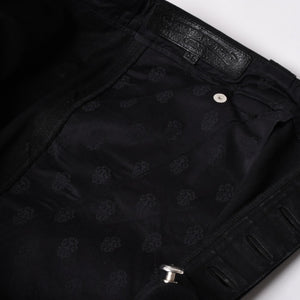 新品同様品 CHROME HEARTS クロムハーツ CARPENTER DOUBLE KNEE カーペンター ハーフパンツ サイズ36 パッチ付き クロスボール シルバー925 中古 4a002562