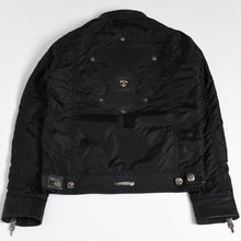 画像をギャラリービューアに読み込む, 極美品 CHROME HEARTS クロムハーツ DEGENERATE BSフレア パッチ付き ナイロンジャケット ブラック サイズS 中古 4a002615
