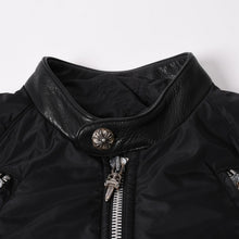 画像をギャラリービューアに読み込む, 極美品 CHROME HEARTS クロムハーツ DEGENERATE BSフレア パッチ付き ナイロンジャケット ブラック サイズS 中古 4a002615