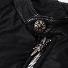 画像をギャラリービューアに読み込む, 極美品 CHROME HEARTS クロムハーツ DEGENERATE BSフレア パッチ付き ナイロンジャケット ブラック サイズS 中古 4a002615