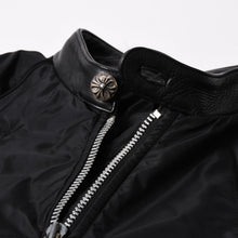 画像をギャラリービューアに読み込む, 極美品 CHROME HEARTS クロムハーツ DEGENERATE BSフレア パッチ付き ナイロンジャケット ブラック サイズS 中古 4a002615