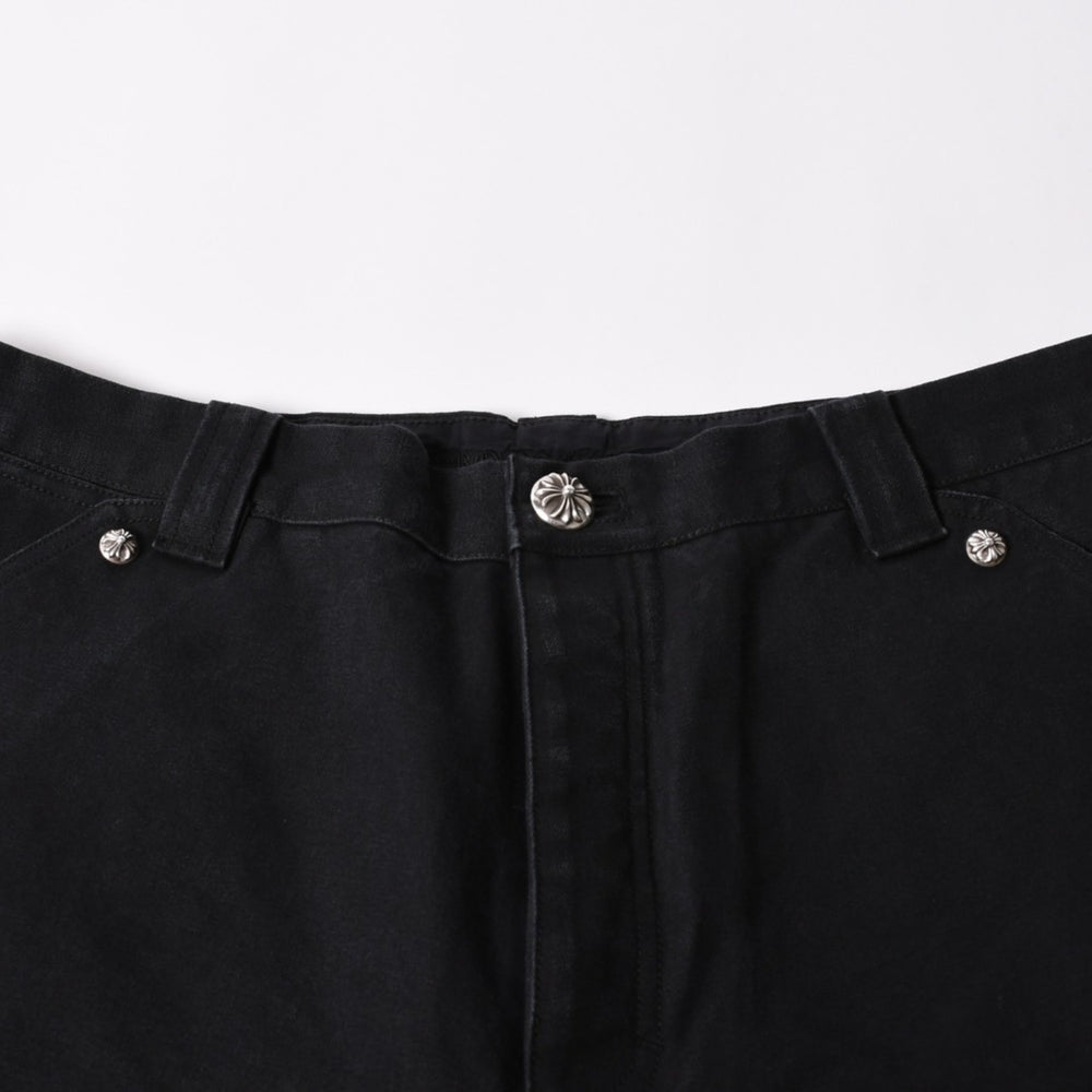 Like new CHROME HEARTS CARPENTER DOUBLE KNEE carpenter shorts size 36 with patch cross ball silver 925 used 4a002562
