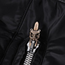 画像をギャラリービューアに読み込む, 極美品 CHROME HEARTS クロムハーツ DEGENERATE BSフレア パッチ付き ナイロンジャケット ブラック サイズS 中古 4a002615