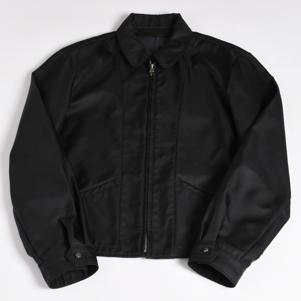 極美品 CHROME HEARTS クロムハーツ セミタリークロスパッチ ワークジャケット サイズM ブラック 中古 4a002614